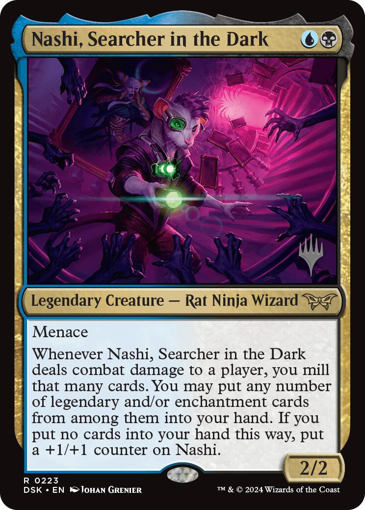 Nashi, Searcher in the Dark (Promo Pack) [Duskmourn: House of Horror Promos] | Dragon's Lair Comics and Fantasy Houston TX