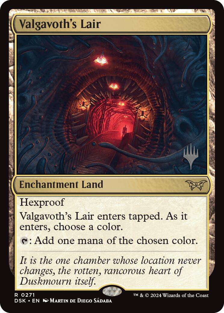 Valgavoth's Lair (Promo Pack) [Duskmourn: House of Horror Promos] | Dragon's Lair Comics and Fantasy Houston TX