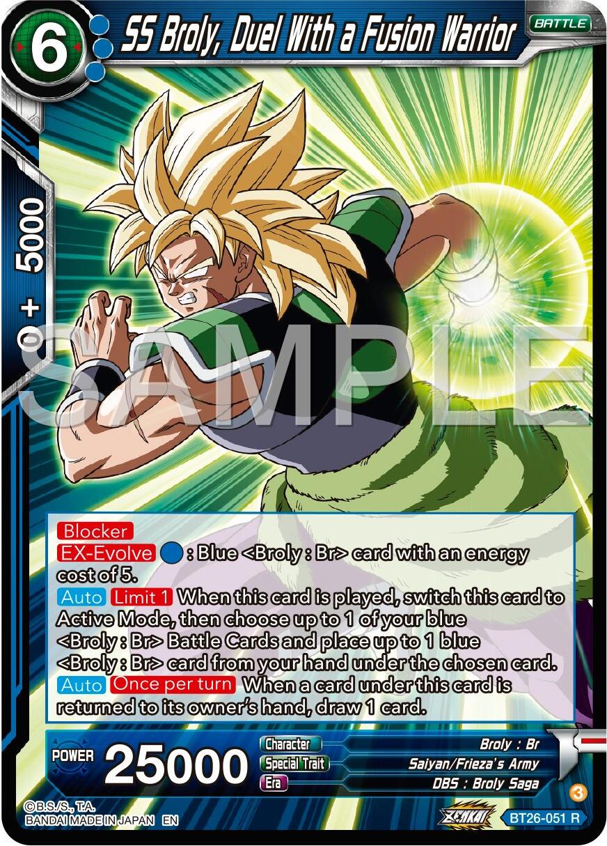 SS Broly, Duel With a Fusion Warrior (BT26-051) [Ultimate Advent] | Dragon's Lair Comics and Fantasy Houston TX