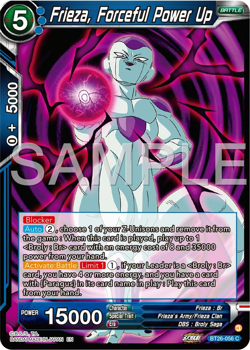 Frieza, Forceful Power Up (BT26-056) [Ultimate Advent] | Dragon's Lair Comics and Fantasy Houston TX