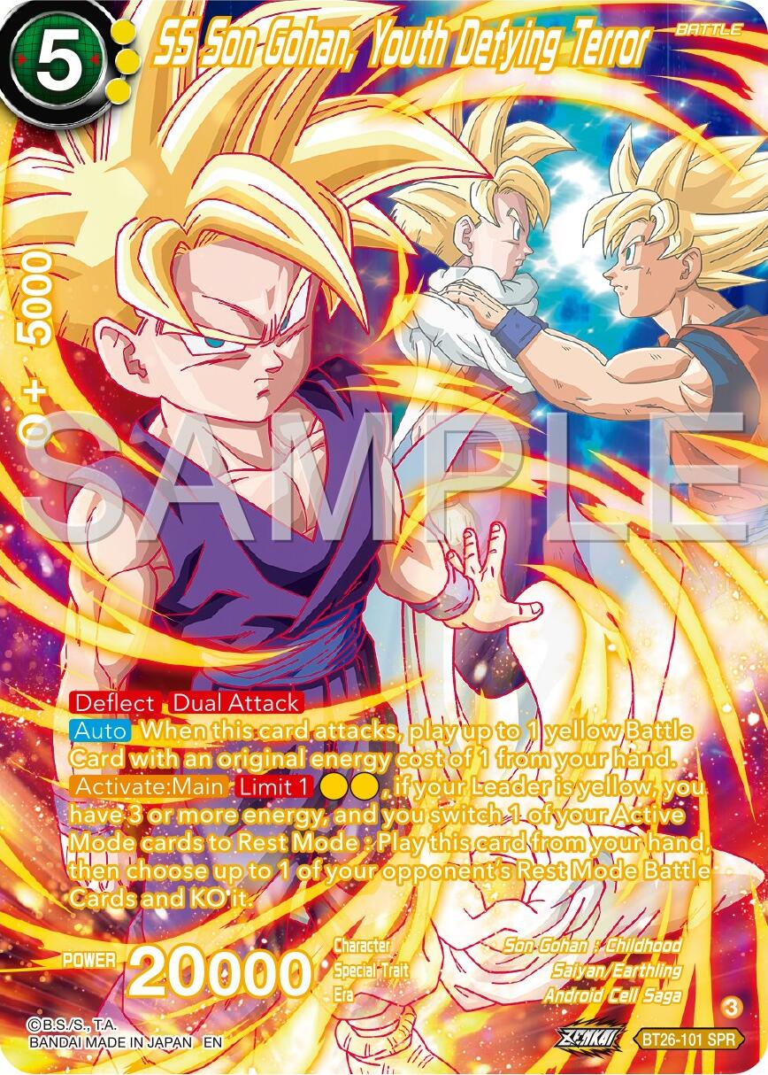 SS Son Gohan Youth Defying Terror (SPR) (BT26-101) [Ultimate Advent] | Dragon's Lair Comics and Fantasy Houston TX