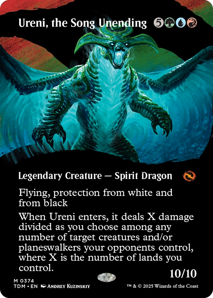 Ureni, the Song Unending (Borderless) [Tarkir: Dragonstorm] | Dragon's Lair Comics and Fantasy Houston TX