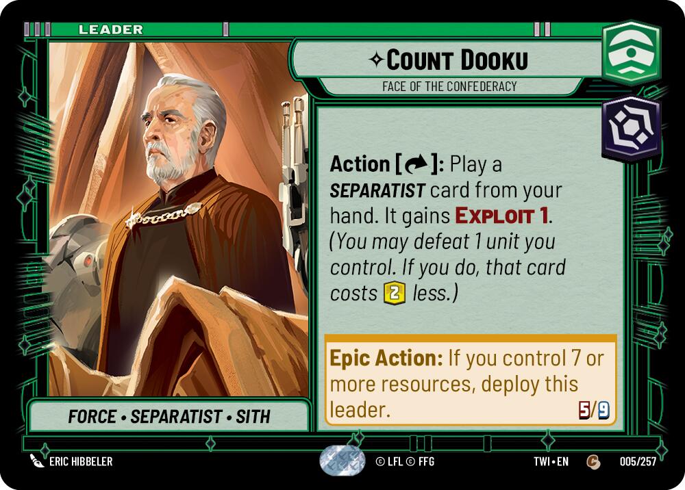 Count Dooku - Face of the Confederacy (005/257) (005/257) [Twilight of the Republic] | Odin's Place