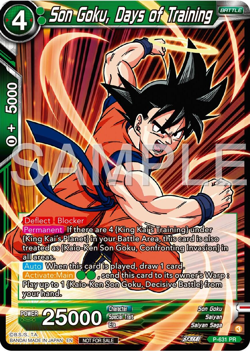 Son Goku, Days of Training (Zenkai Series Tournament Pack Vol.9) (P-631) [Promotion Cards] | Dragon's Lair Comics and Fantasy Houston TX