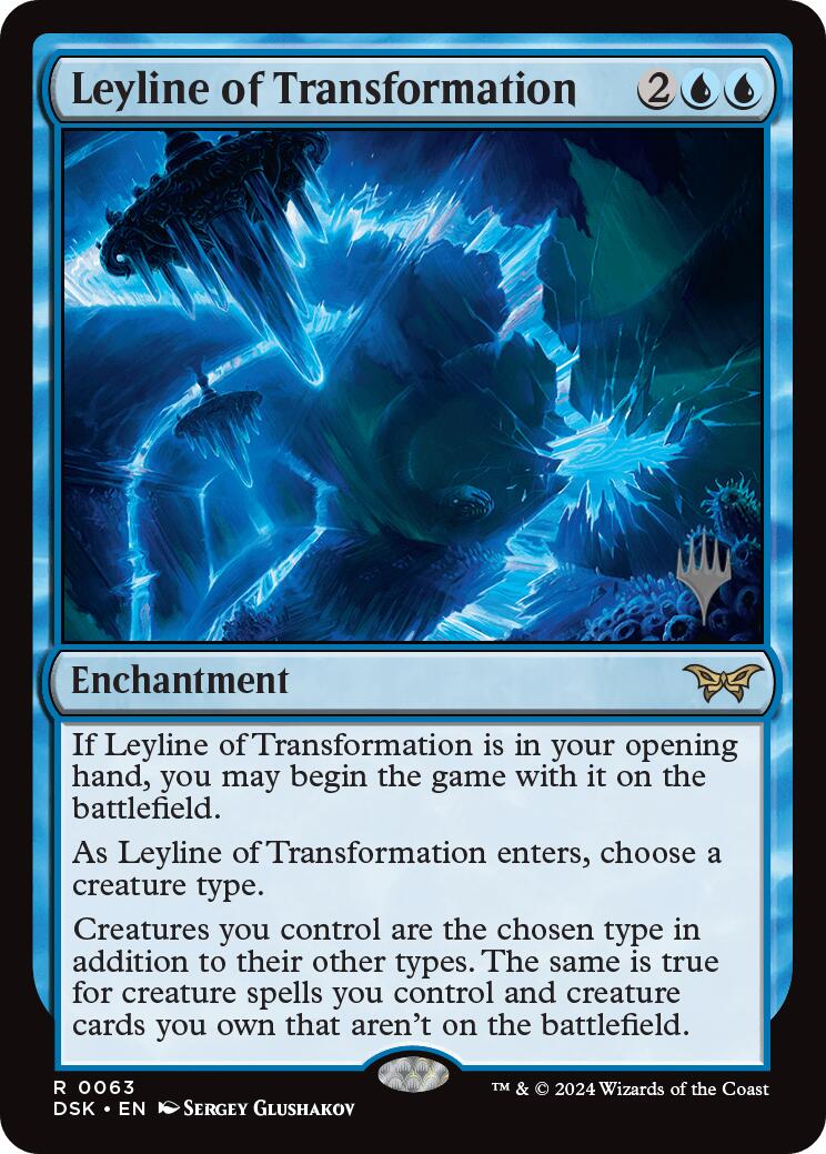 Leyline of Transformation (Promo Pack) [Duskmourn: House of Horror Promos] | Dragon's Lair Comics and Fantasy Houston TX