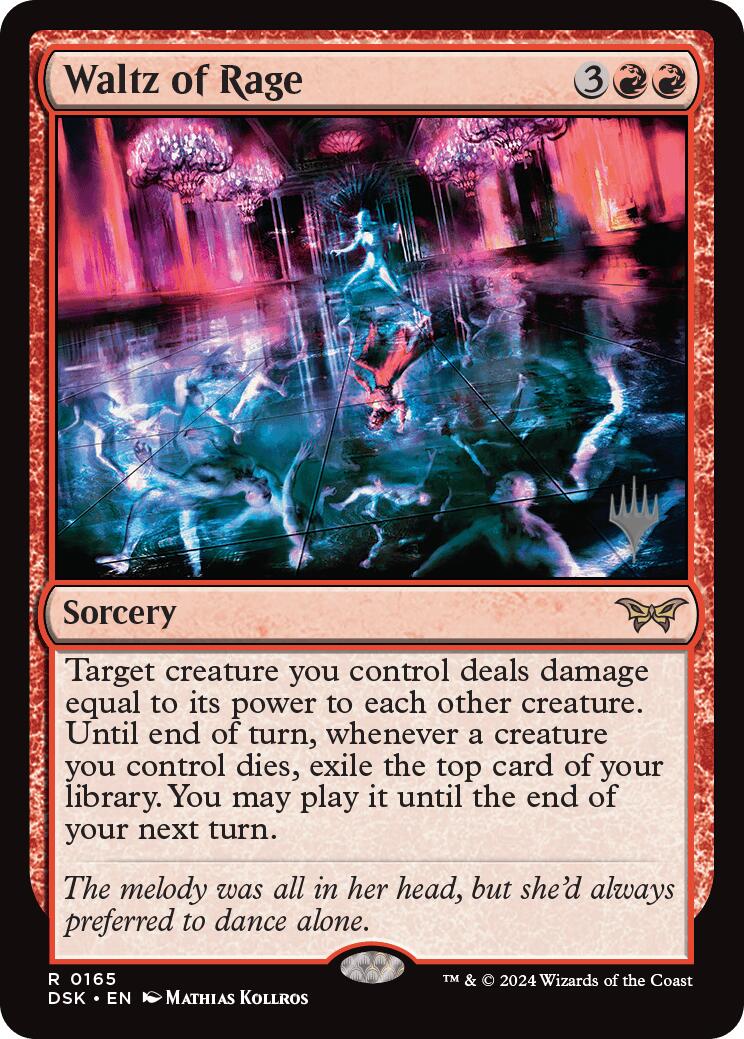 Waltz of Rage (Promo Pack) [Duskmourn: House of Horror Promos] | Dragon's Lair Comics and Fantasy Houston TX