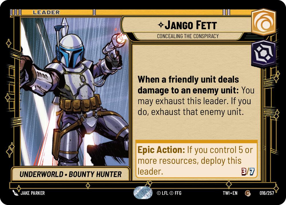 Jango Fett - Concealing the Conspiracy (016/257) (016/257) [Twilight of the Republic] | Odin's Place