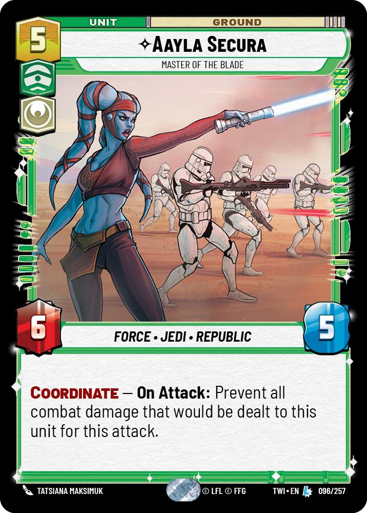 Aayla Secura - Master of the Blade (096/257) (096/257) [Twilight of the Republic] | Dragon's Lair Comics and Fantasy Houston TX