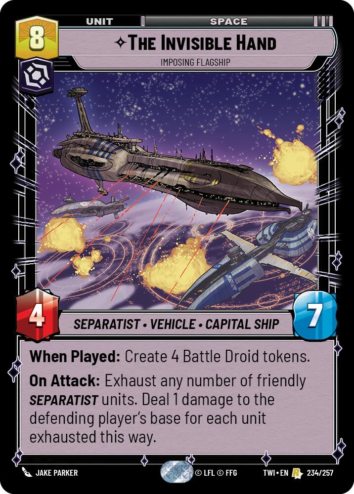 The Invisible Hand - Imposing Flagship (234/257) (234/257) [Twilight of the Republic] | Odin's Place