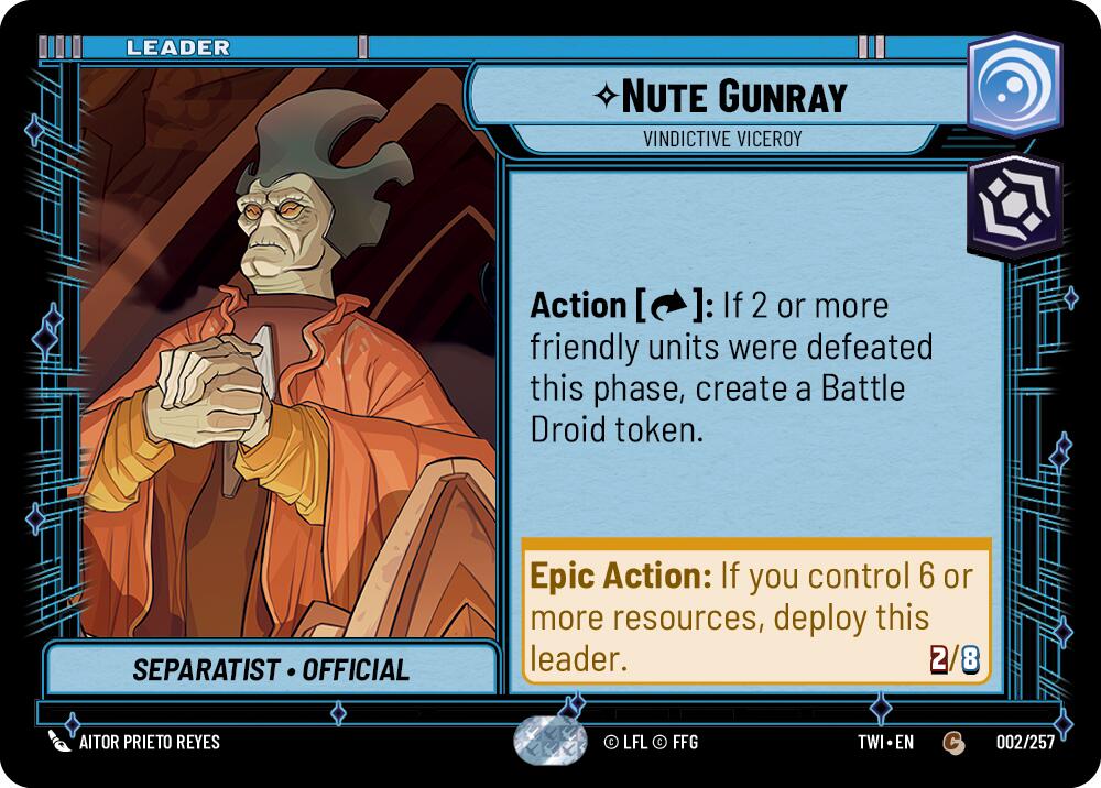 Nute Gunray - Vindictive Viceroy (002/257) (002/257) [Twilight of the Republic] | Odin's Place