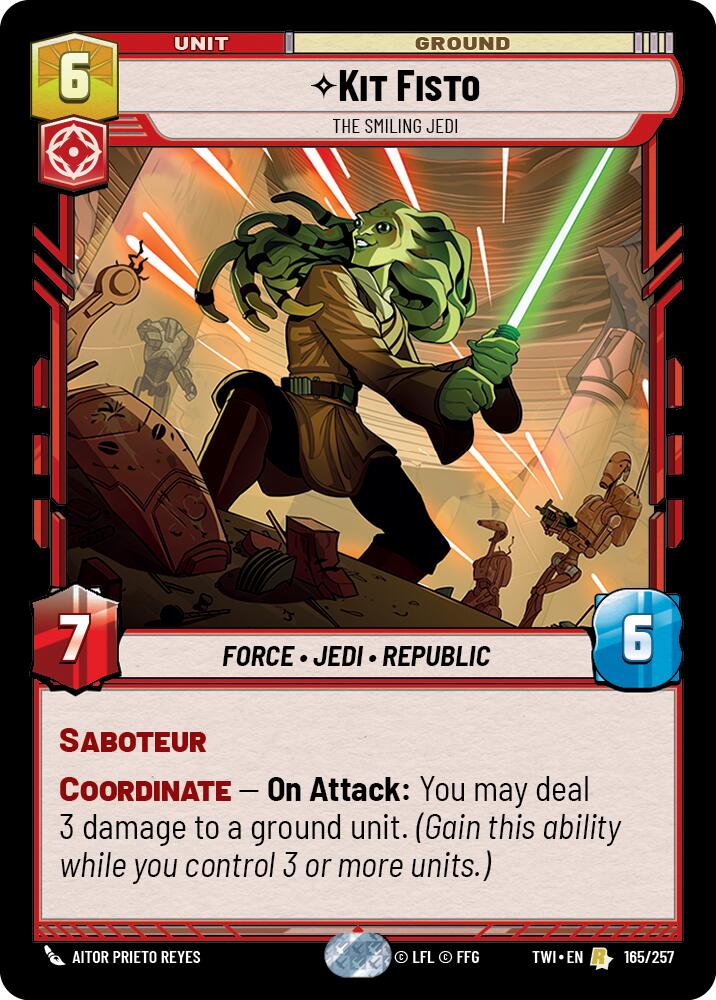 Kit Fisto - The Smiling Jedi (165/257) (165/257) [Twilight of the Republic] | Odin's Place