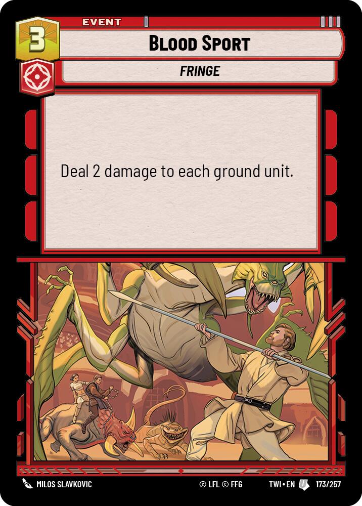 Blood Sport (173/257) (173/257) [Twilight of the Republic] | Odin's Place