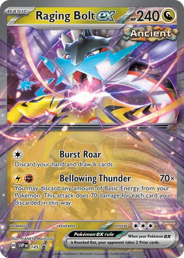 Raging Bolt ex (145) [Scarlet & Violet: Black Star Promos] | Dragon's Lair Comics and Fantasy Houston TX