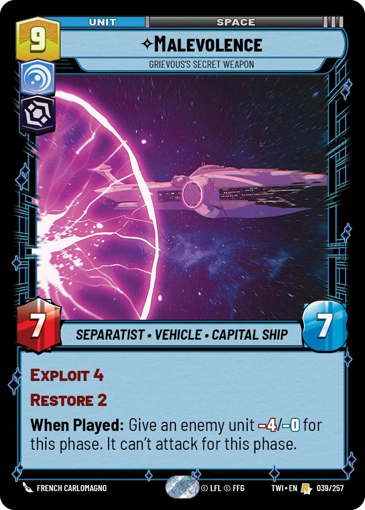 Malevolence - Grievous's Secret Weapon (039/257) (039/257) [Twilight of the Republic] | Odin's Place