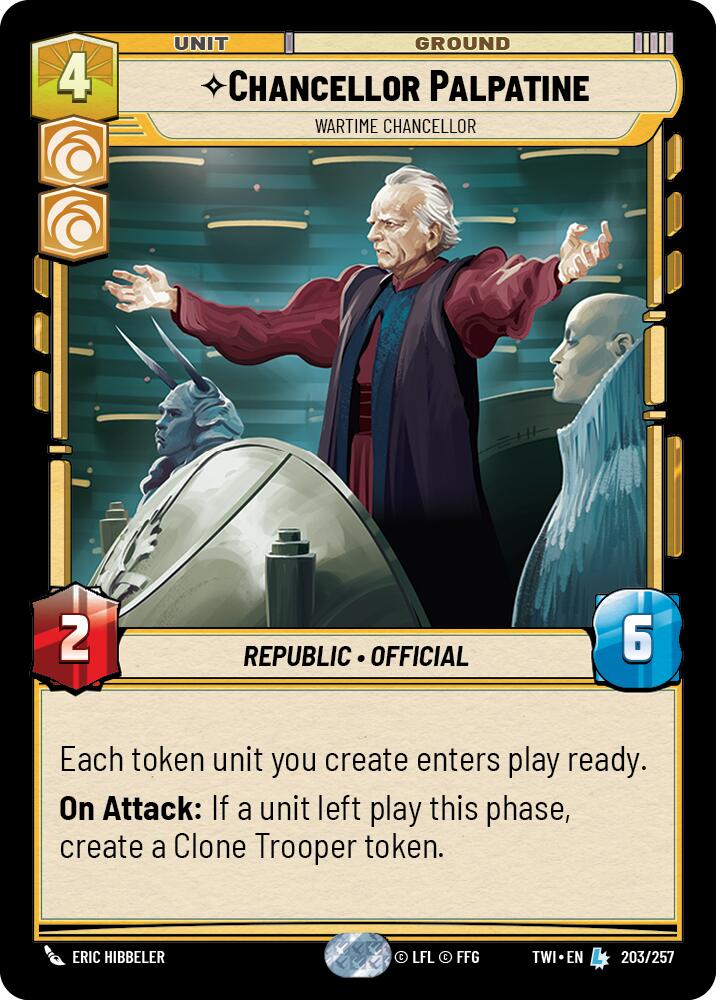 Chancellor Palpatine - Wartime Chancellor (203/257) (203/257) [Twilight of the Republic] | Odin's Place