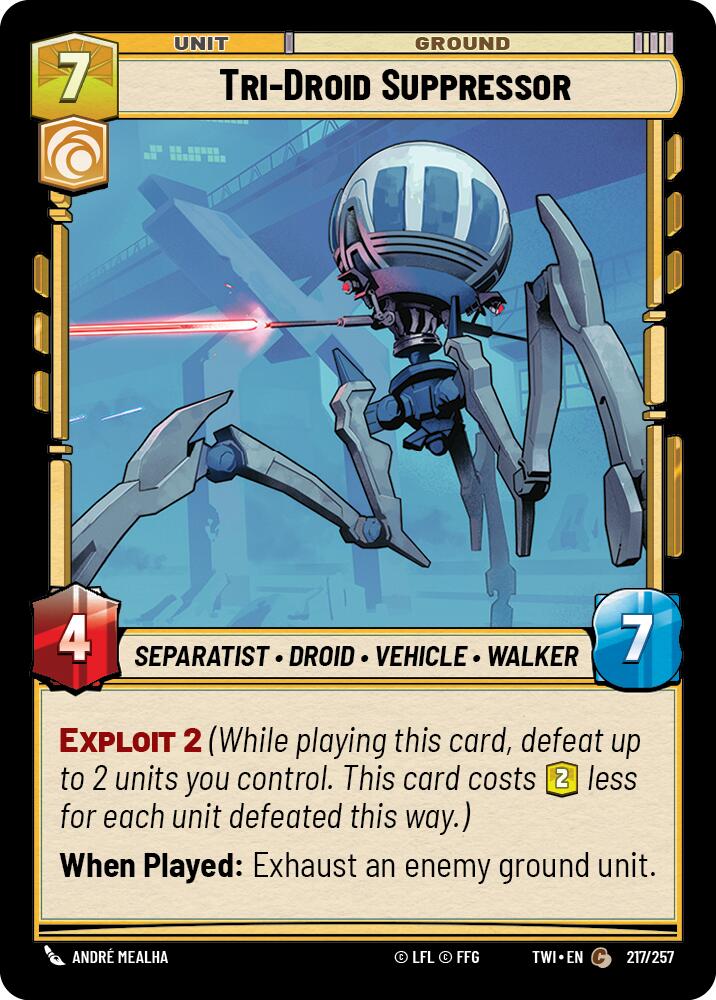 Tri-Droid Suppressor (217/257) (217/257) [Twilight of the Republic] | Odin's Place