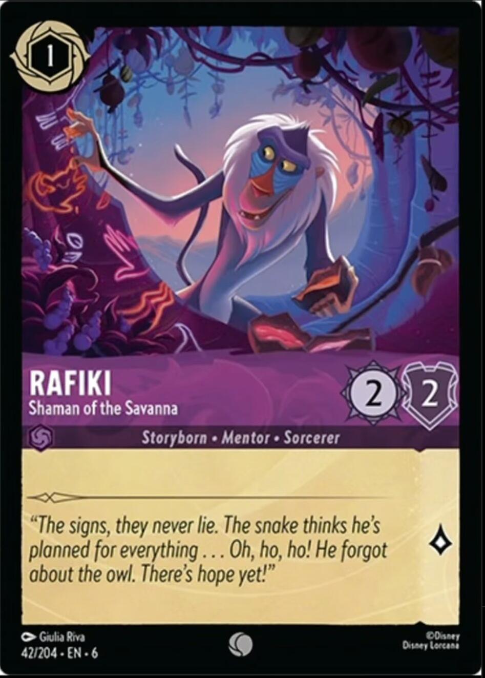 Rafiki - Shaman of the Savanna (42/204) [Azurite Sea] | Odin's Place