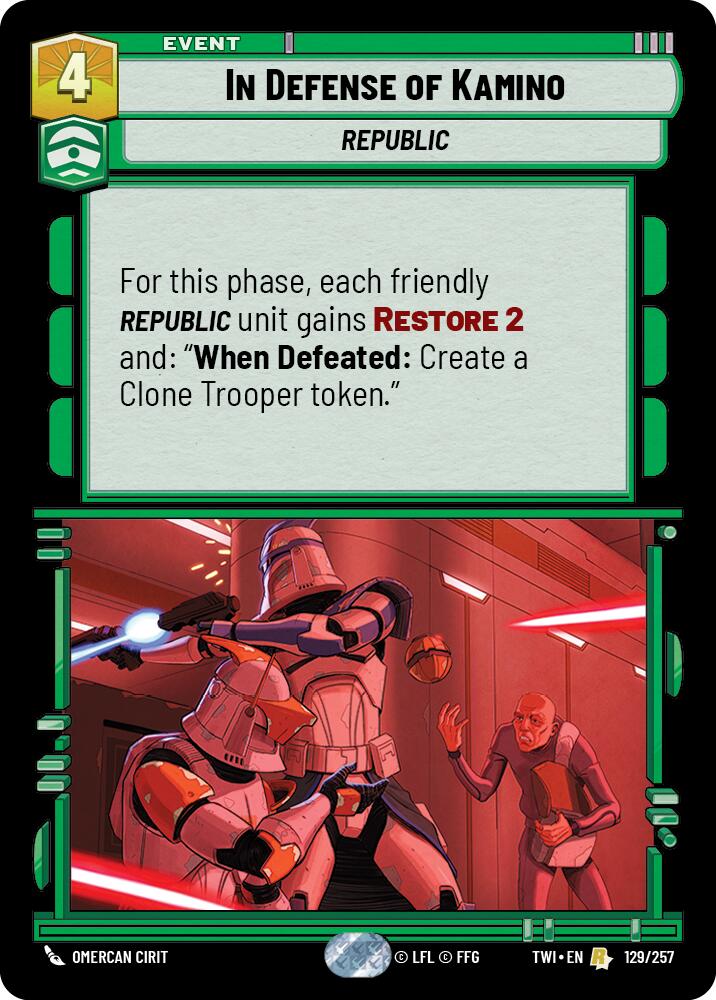 In Defense of Kamino (129/257) (129/257) [Twilight of the Republic] | Odin's Place