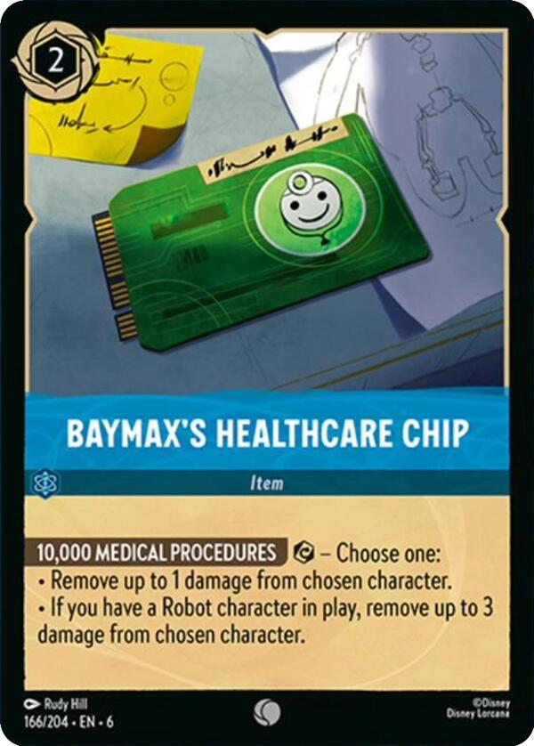 Baymax's Healthcare Chip (166/204) [Azurite Sea] | Dragon's Lair Comics and Fantasy Houston TX
