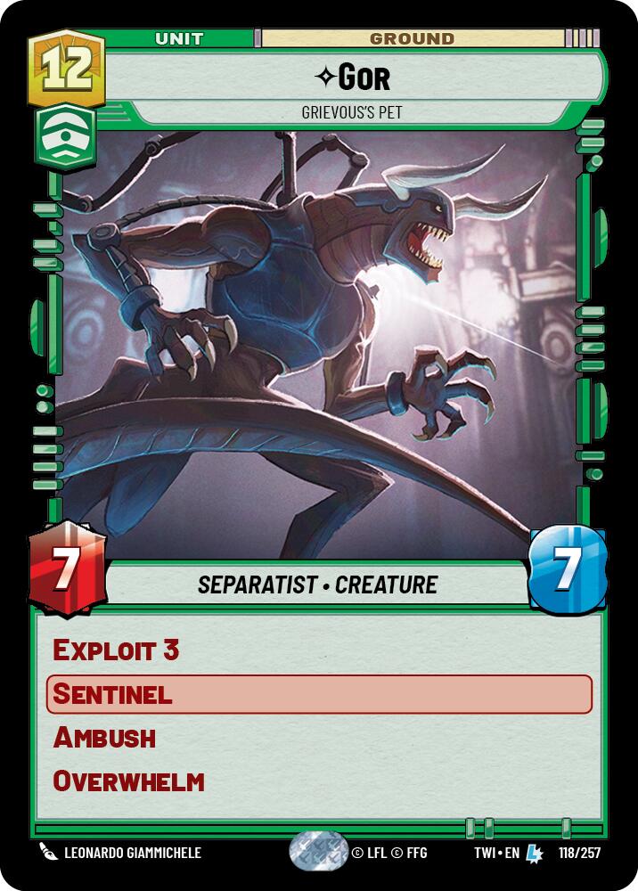 Gor - Grievous's Pet (118/257) (118/257) [Twilight of the Republic] | Odin's Place