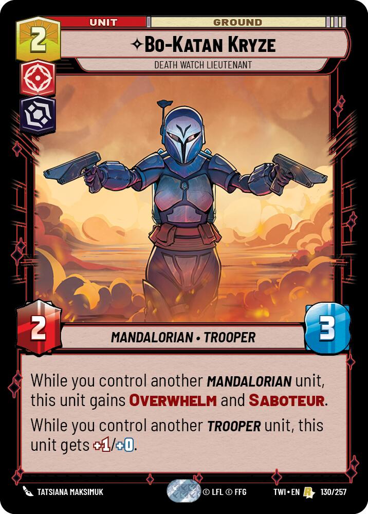 Bo-Katan Kryze - Death Watch Lieutenant (130/257) (130/257) [Twilight of the Republic] | Odin's Place