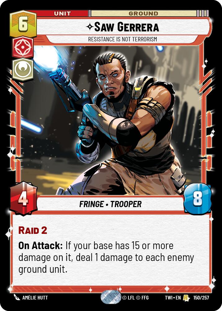 Saw Gerrera - Resistance is Not Terrorism (150/257) (150/257) [Twilight of the Republic] | Odin's Place