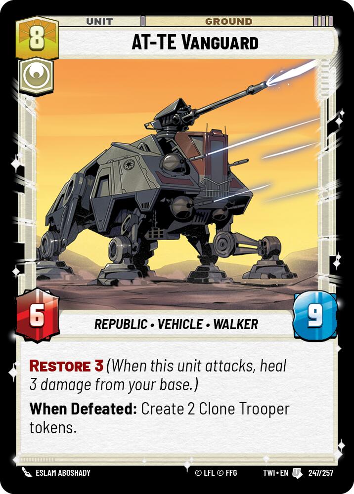 AT-TE Vanguard (247/257) (247/257) [Twilight of the Republic] | Dragon's Lair Comics and Fantasy Houston TX