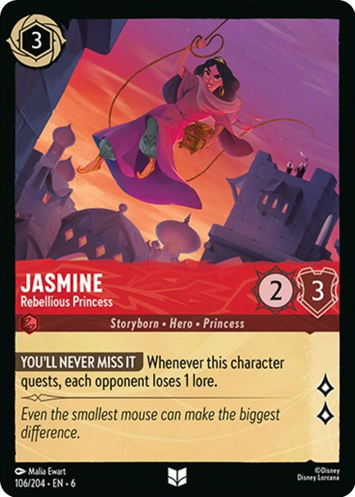 Jasmine - Rebellious Princess (106/204) [Azurite Sea] | Odin's Place
