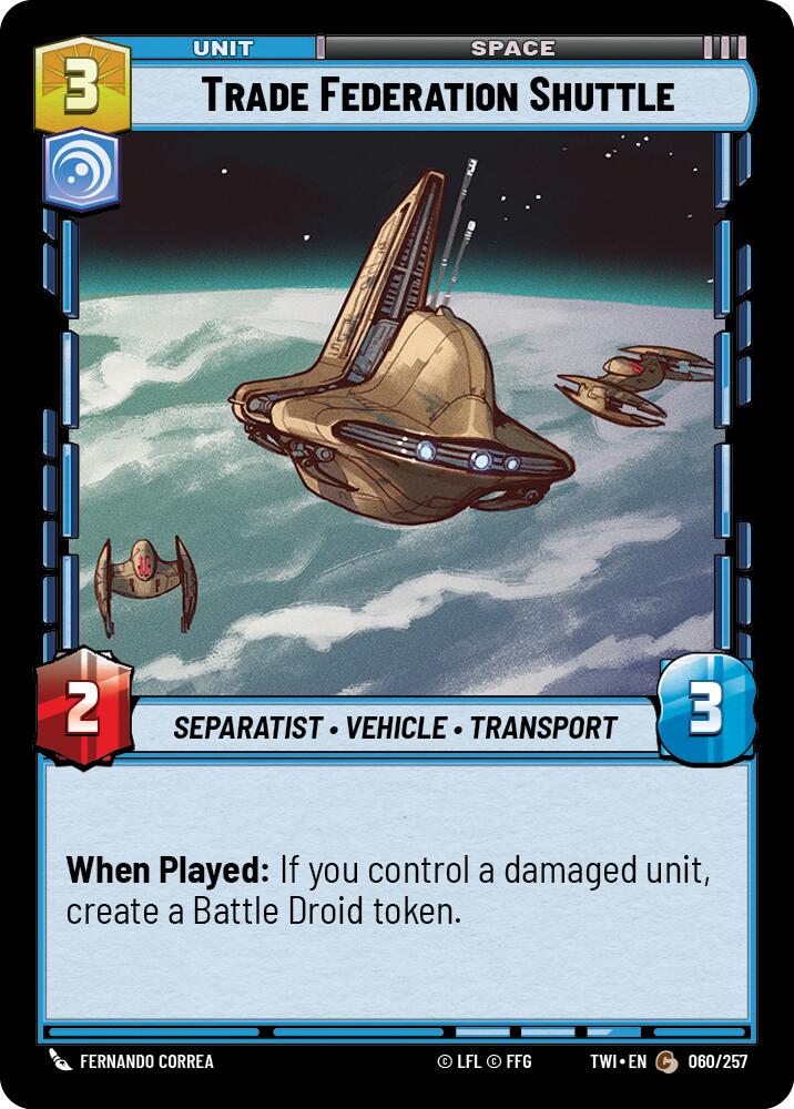 Trade Federation Shuttle (060/257) (060/257) [Twilight of the Republic] | Odin's Place