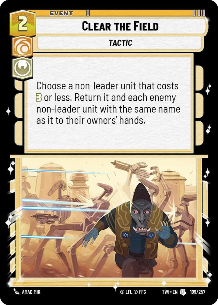 Clear the Field (199/257) (199/257) [Twilight of the Republic] | Odin's Place