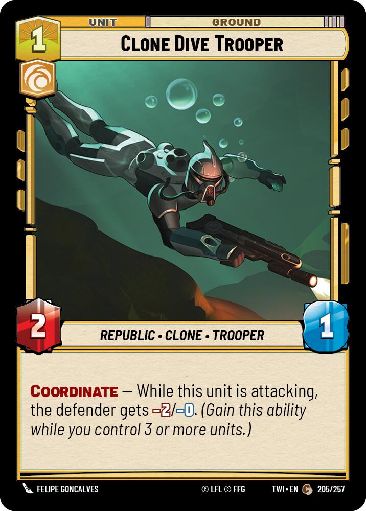 Clone Dive Trooper (205/257) (205/257) [Twilight of the Republic] | Odin's Place