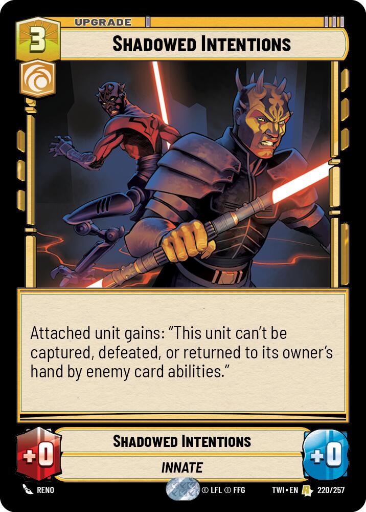 Shadowed Intentions (220/257) (220/257) [Twilight of the Republic] | Odin's Place