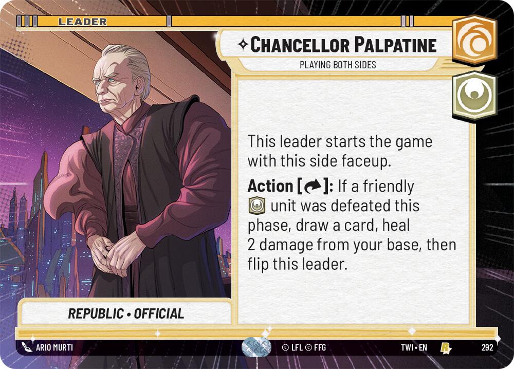 Chancellor Palpatine - Playing Both Sides (292) (Hyperspace) (292) [Twilight of the Republic] | Odin's Place