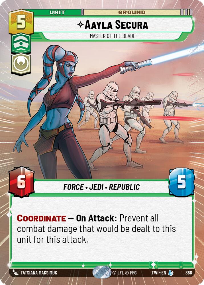 Aayla Secura - Master of the Blade (368) (Hyperspace) (368) [Twilight of the Republic] | Dragon's Lair Comics and Fantasy Houston TX