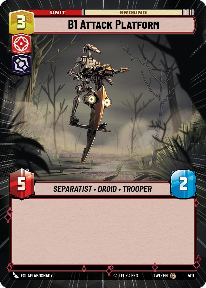 B1 Attack Platform (401) (Hyperspace) (401) [Twilight of the Republic] | Dragon's Lair Comics and Fantasy Houston TX