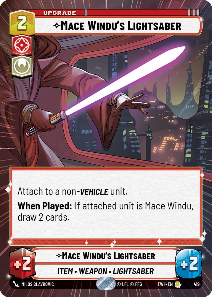 Mace Windu's Lightsaber (419) (Hyperspace) (419) [Twilight of the Republic] | Odin's Place