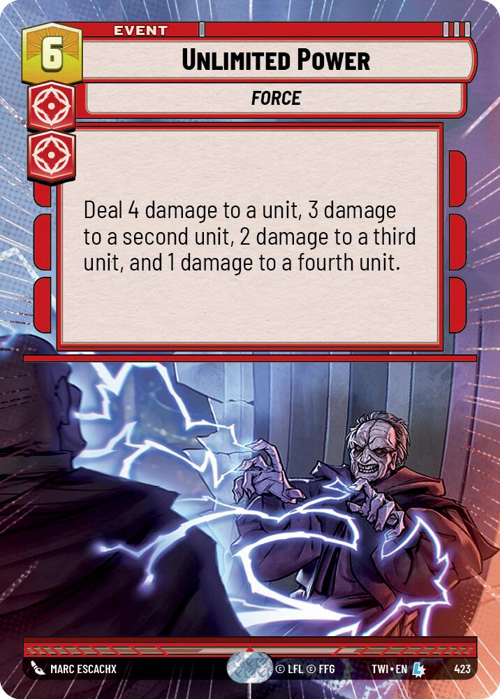 Unlimited Power (423) (Hyperspace) (423) [Twilight of the Republic] | Odin's Place