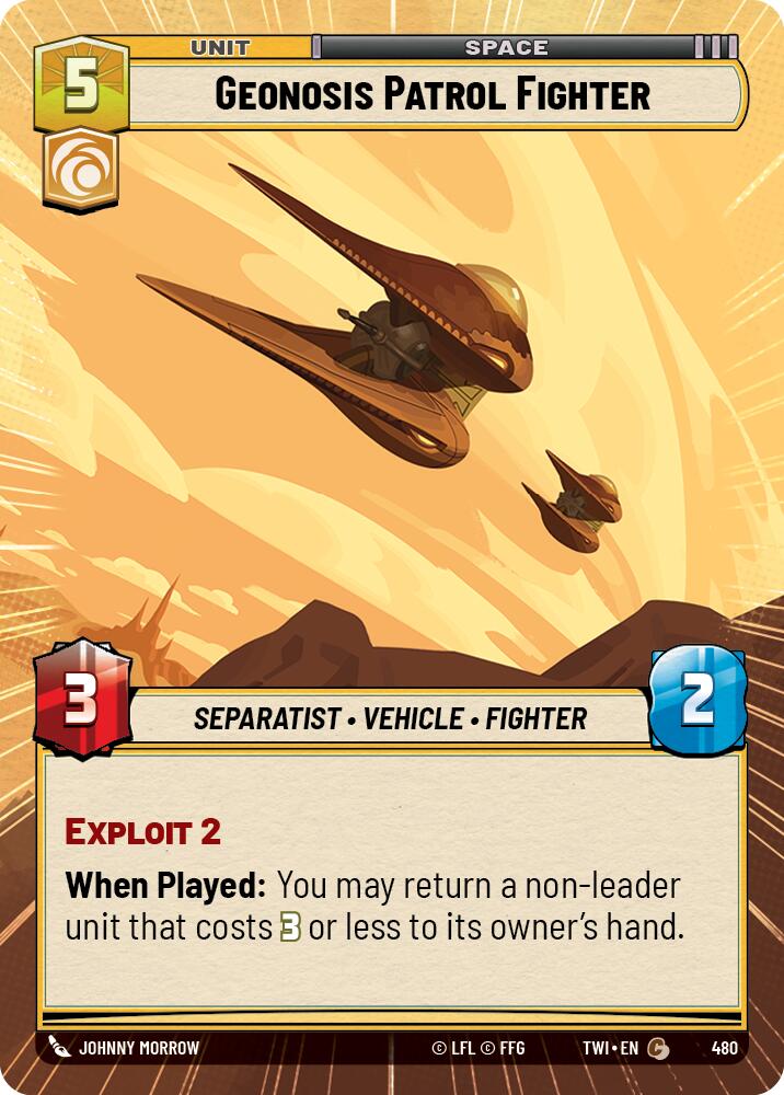 Geonosis Patrol Fighter (480) (Hyperspace) (480) [Twilight of the Republic] | Odin's Place