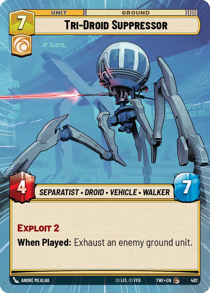 Tri-Droid Suppressor (482) (Hyperspace) (482) [Twilight of the Republic] | Odin's Place