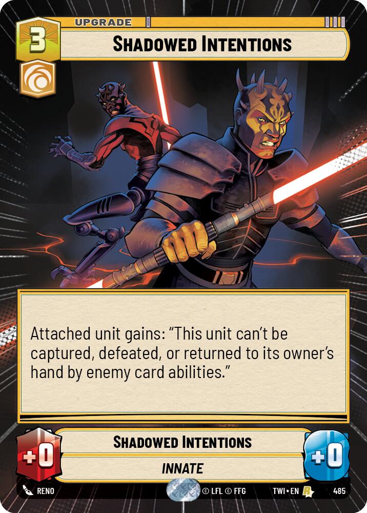 Shadowed Intentions (485) (Hyperspace) (485) [Twilight of the Republic] | Odin's Place