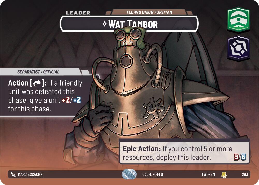 Wat Tambor - Techno Union Foreman (263) (Showcase) (263) [Twilight of the Republic] | Dragon's Lair Comics and Fantasy Houston TX