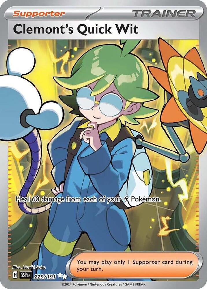 Clemont's Quick Wit (229/191) [Scarlet & Violet: Surging Sparks] | Odin's Place
