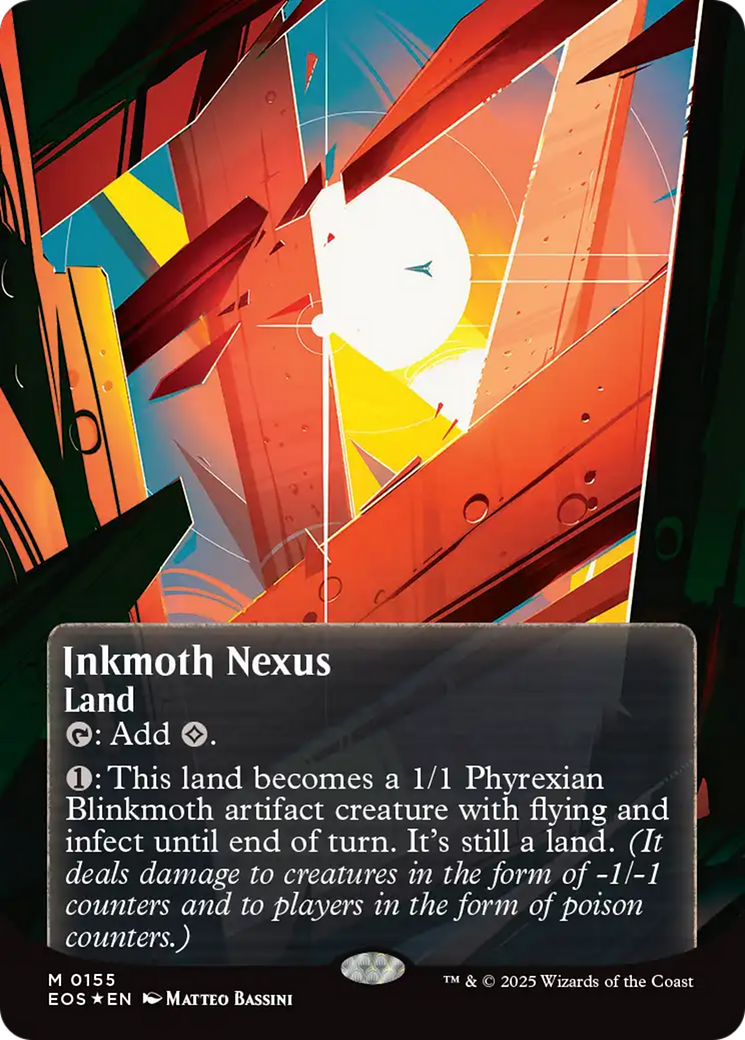 Inkmoth Nexus (0155) (Borderless) (Galaxy Foil) [Edge of Eternities: Stellar Sights] | Dragon's Lair Comics and Fantasy Houston TX
