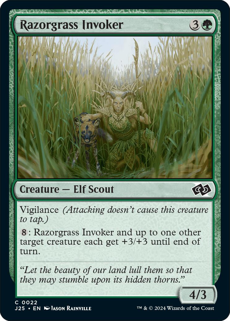 Razorgrass Invoker [Foundations Jumpstart] | Dragon's Lair Comics and Fantasy Houston TX