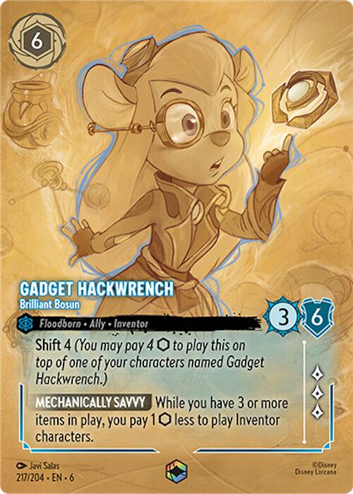 Gadget Hackwrench - Brilliant Bosun (Enchanted) (217/204) [Azurite Sea] | Odin's Place