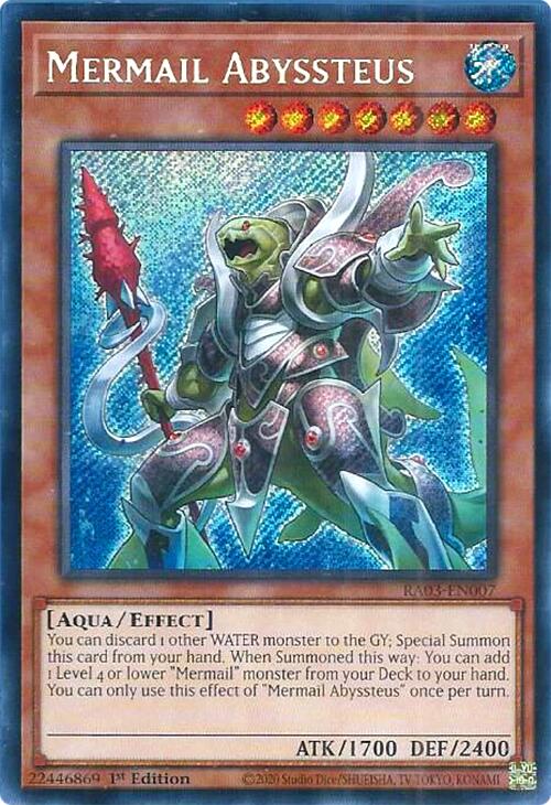 Mermail Abyssteus (Secret Rare) [RA03-EN007] Secret Rare | Dragon's Lair Comics and Fantasy Houston TX