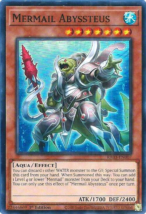 Mermail Abyssteus [RA03-EN007] Super Rare | Dragon's Lair Comics and Fantasy Houston TX