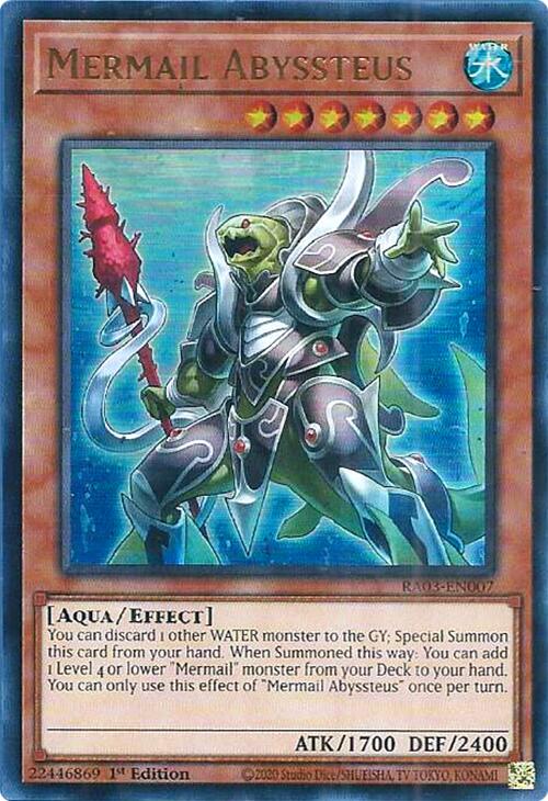 Mermail Abyssteus (UR) [RA03-EN007] Ultra Rare | Dragon's Lair Comics and Fantasy Houston TX