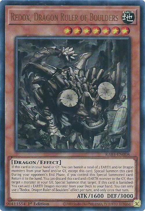 Redox, Dragon Ruler of Boulders (UR) [RA03-EN008] Ultra Rare | Dragon's Lair Comics and Fantasy Houston TX