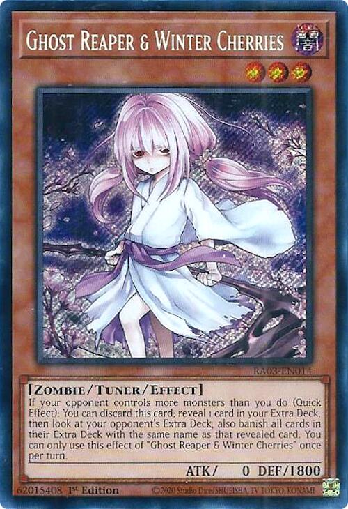 Ghost Reaper & Winter Cherries (Alternate Art) (Secret Rare) [RA03-EN014] Secret Rare | Dragon's Lair Comics and Fantasy Houston TX